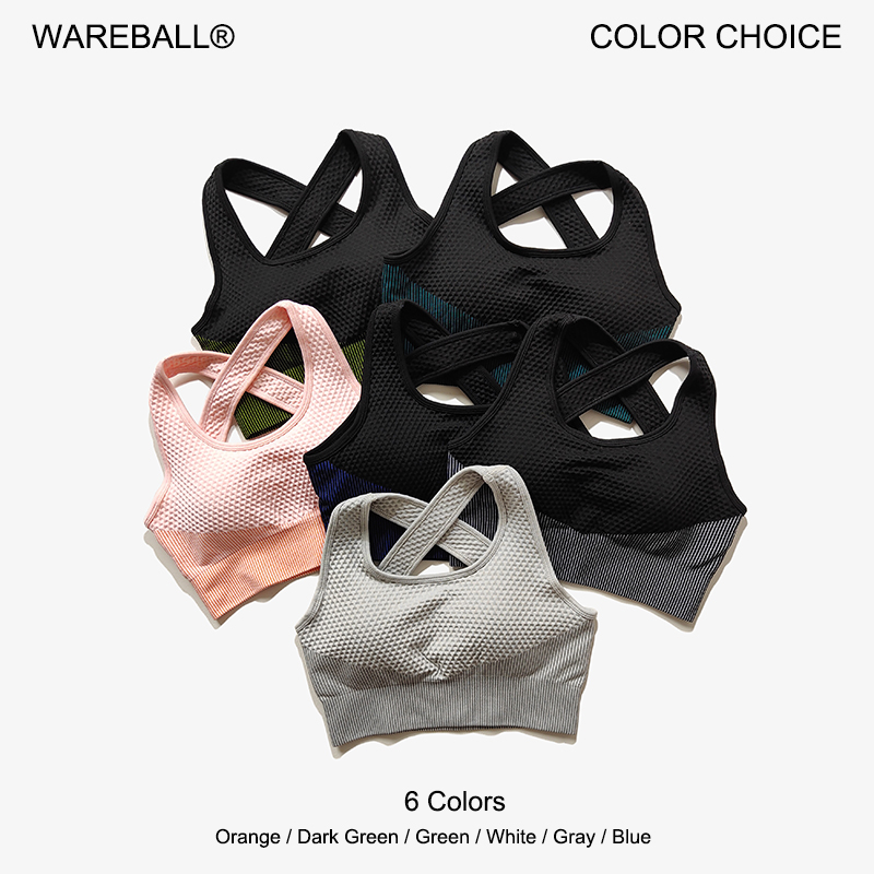 Yoga Strap Cotton - WAREBALL 6 couleurs Yoga Sport soutien-gorge