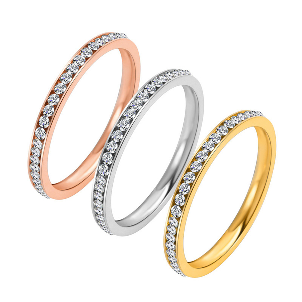 Pilates Ring Magic - Bague en zircone cubique glacée de