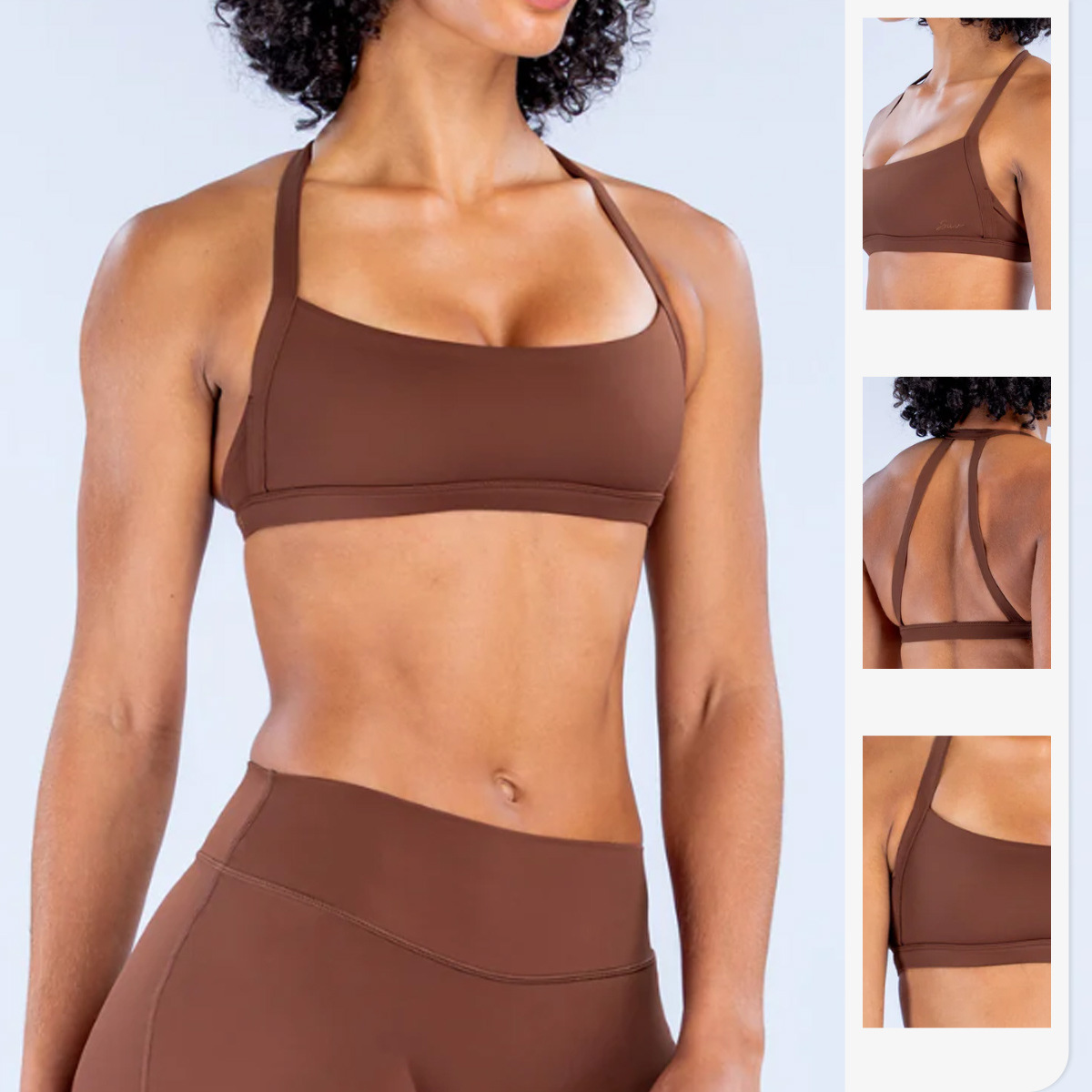 Yoga Strap Cotton - Soutien-gorge de sport pour femme, antichoc,