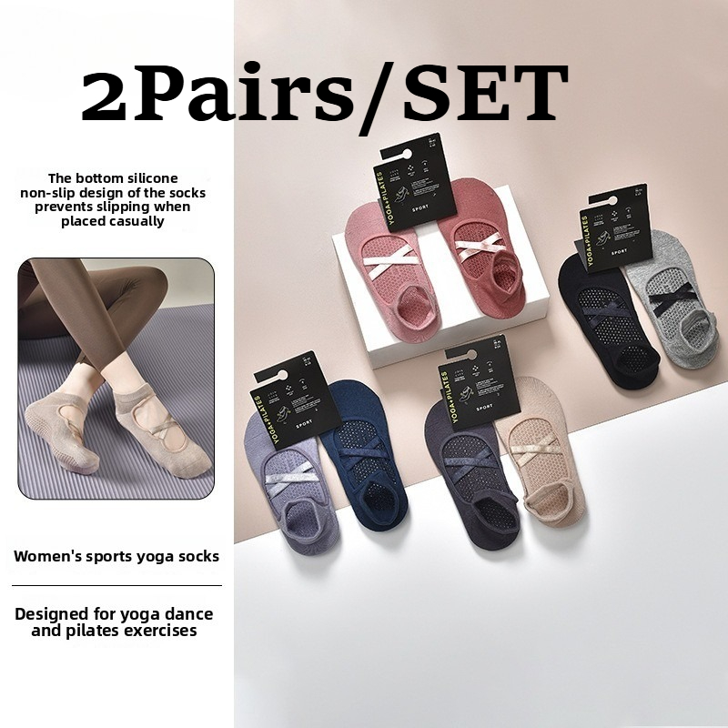 Pilates Yoga Kit - 2 paires de chaussettes de Yoga