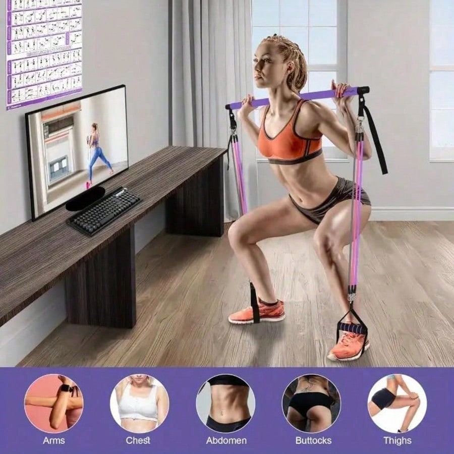 Kit de barre de Pilates avec b - Pilates Yoga Kit avis et prix