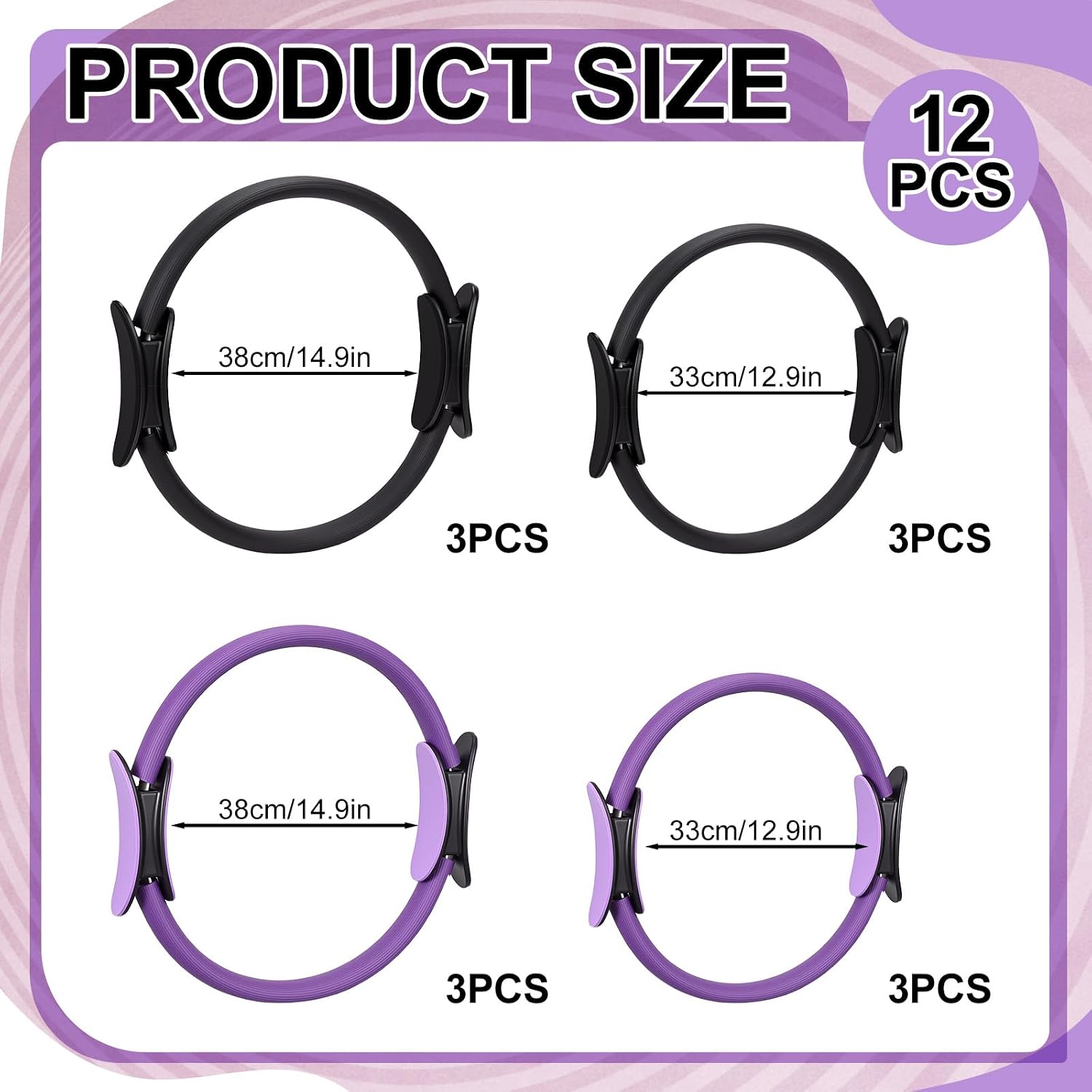 Lot de 12 anneaux de Pilates,  - Pilates Ring Magic avis et prix