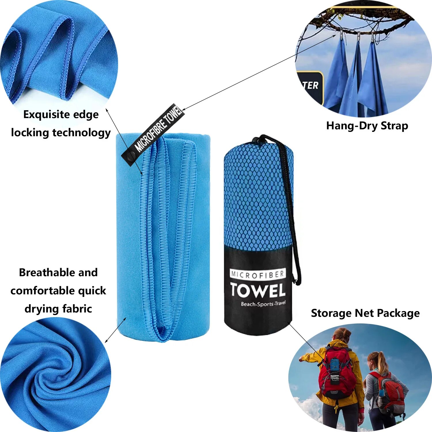 Serviette de sport en microcar - Pilates Yoga Towel avis et prix