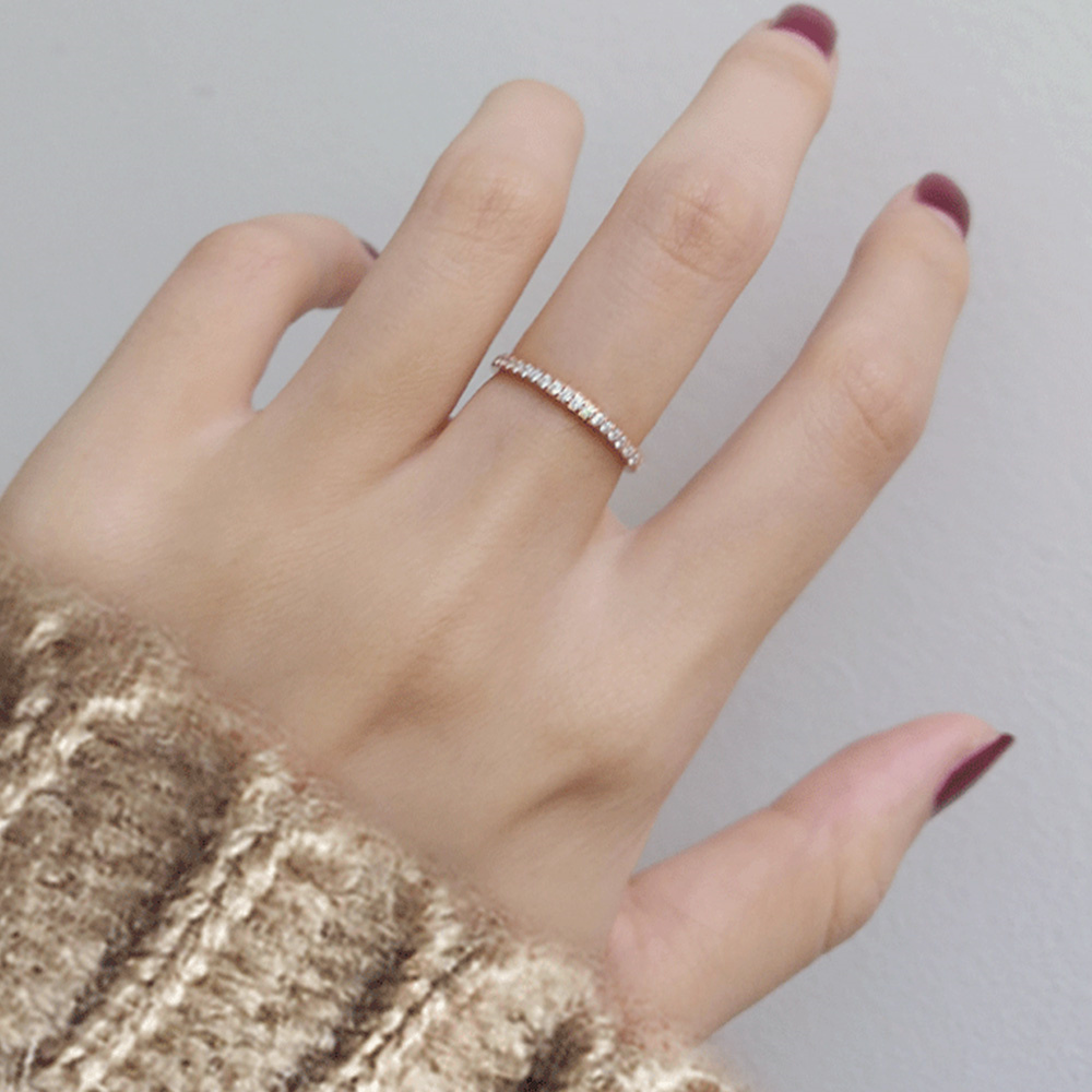 Bague en zircone cubique glacé - Pilates Ring Magic avis et prix