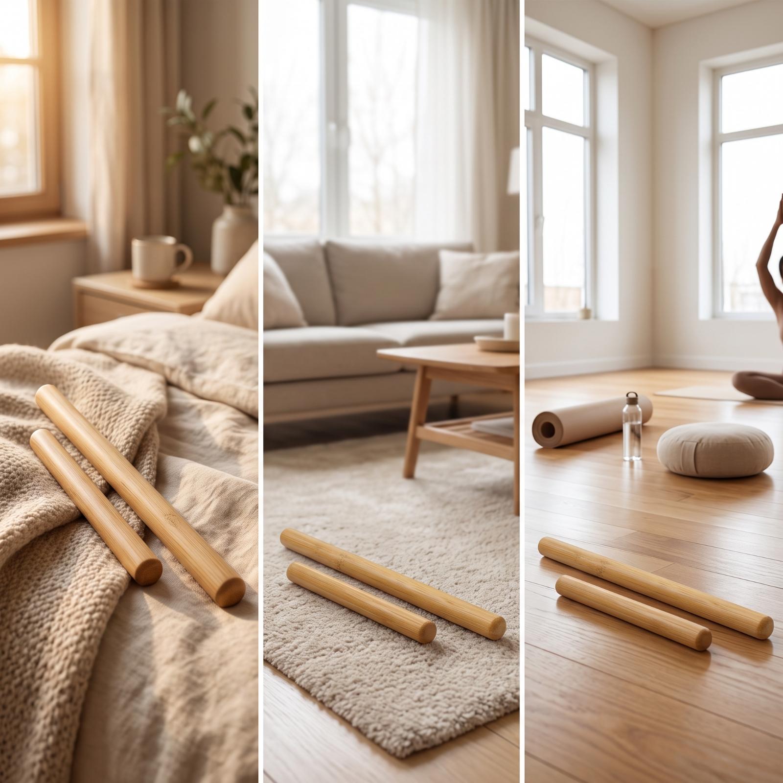 Bâton de yoga en bambou durabl - Pilates Yoga Joint avis et prix